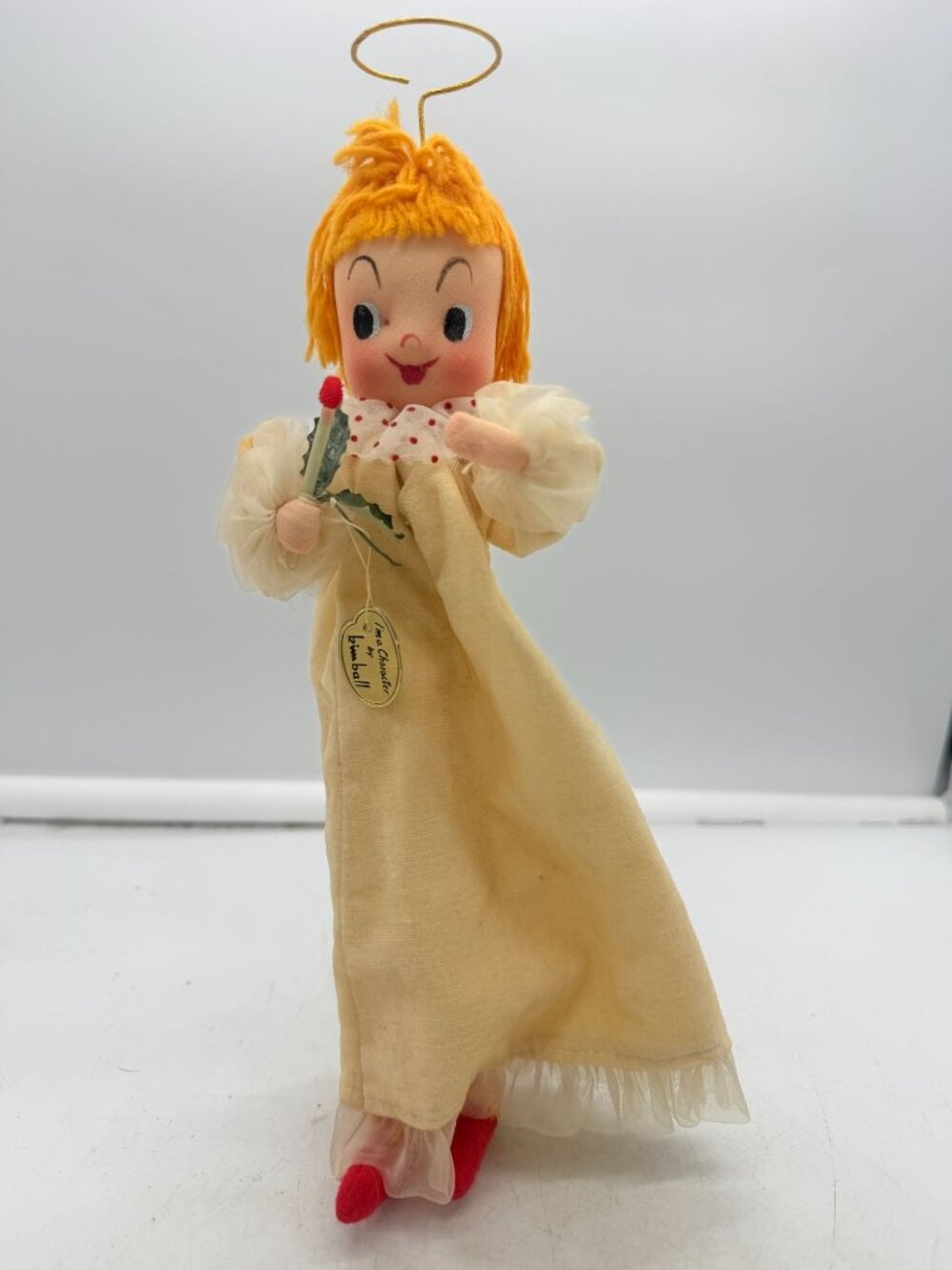 Vintage Kimball Christmas Angel Doll w Original Label Japan-AS IS